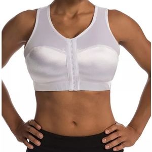 Enell White Satin Sports Bra Size 4